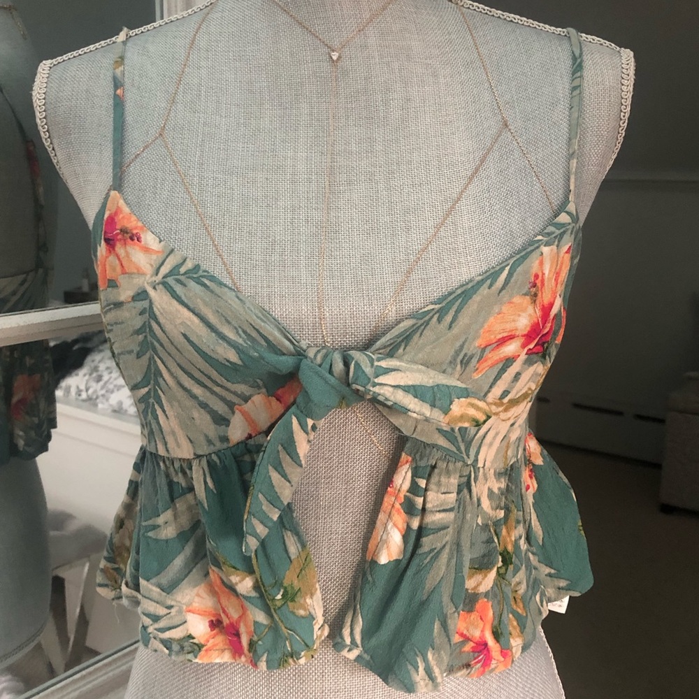 Forever 21 100% Rayon Tie-Up Camisole